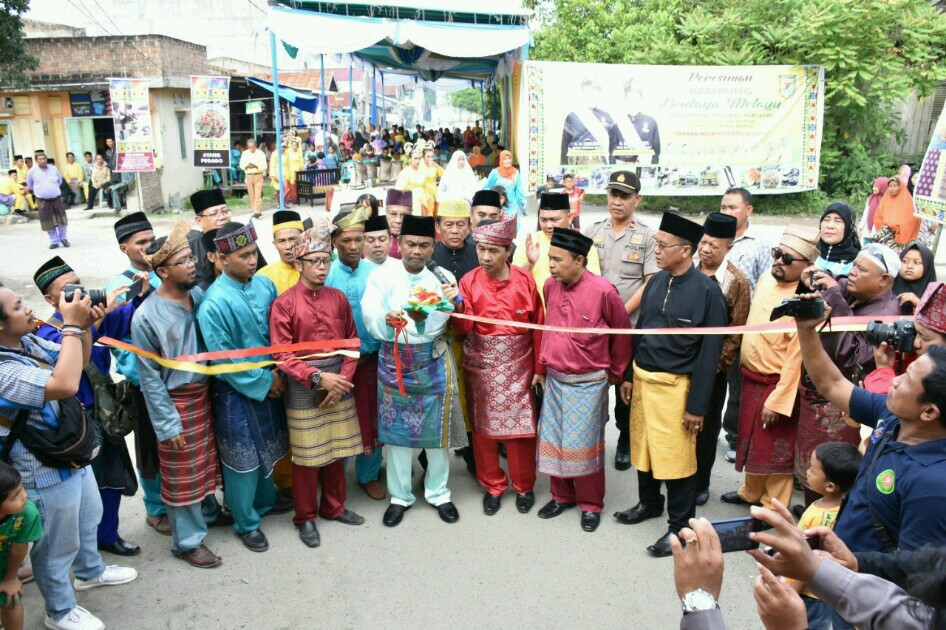 Kampung Budaya Melayu Desa Pekan Tanjung Beringin Diresmikan