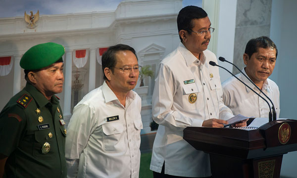 Jokowi Tinjau Rumah Relokasi Pengungsi Gunung Sinabung