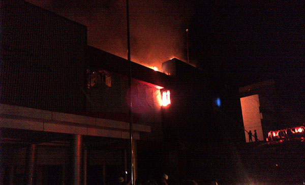 kantor-dispenda-sumut-terbakar