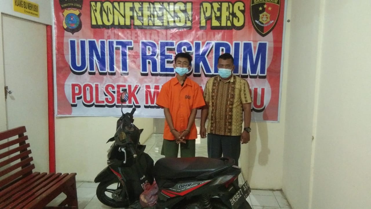 pencuri sepeda motor pakai airsoft gun