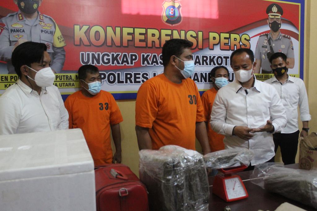 3 pengedar ganja di labuhanbatu
