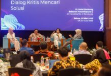 Diskusi Publik dengan tema "Gempuran Tarif AS: Ekonomi Indonesia di Ujung Tanduk?" (Foto: KM07)