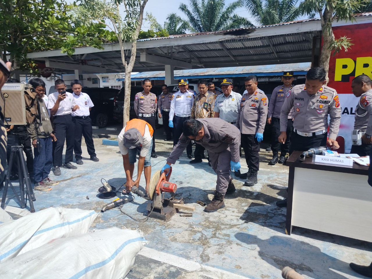 Pemusnahan Knalpot Brong