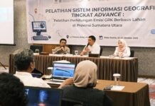 Dorong Peningkatan Kepasitas Pengelolaan Emisi GRK Berbasis Lahan di Sumut Lewat Pelatihan GIS