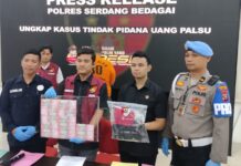 Ungkap Kasus Peredaran Uang Palsu, Polres Sergai Amankan Seorang Pria