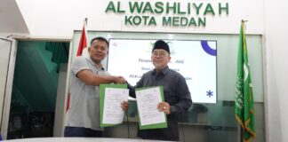 Ketua Al Jam’iyatul Washliyah Kota Medan, Abdul Hafiz Harahap, menyampaikan pentingnya solarisasi dan sedekah energi bagi rumah ibadah serta lembaga pendidikan Islam di Sumatera Utara.