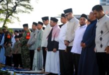 Salat Ied di Lapangan Merdeka, Rico Waas Ajak Warga Medan Perkuat Persatuan