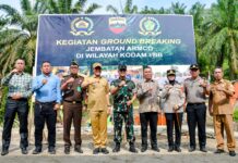 Pembangunan Jembatan di Desa Korajim, Wujud Sinergi Pemkab Sergai Dengan Forkopimda