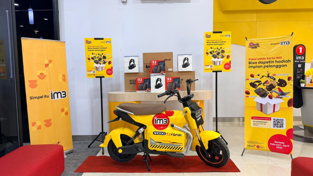 Simpel Ikutannya, Nyata Hadiahnya Program “IM3 Pasti Simpel” Bikin Pelanggan Sumatra Pulang Bawa Motor Listrik